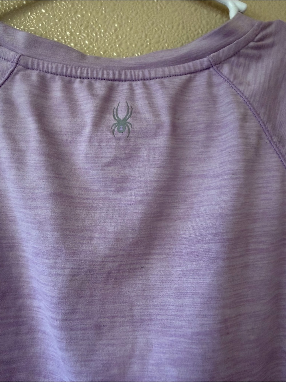 Spyder Women’s Light Lavender Short Sleeve Athletic Tee - Picture 3 of 4